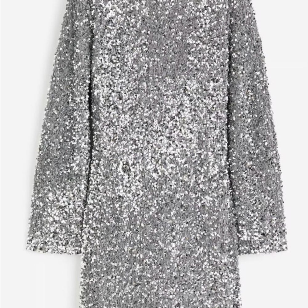 H&M Silver Sequin Dress